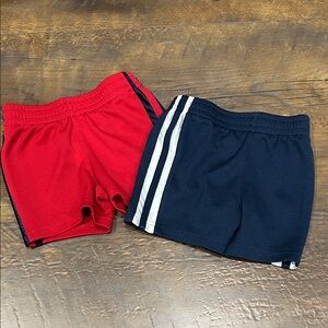 Jumping Beans Red and Navy Kids Shorts Set
